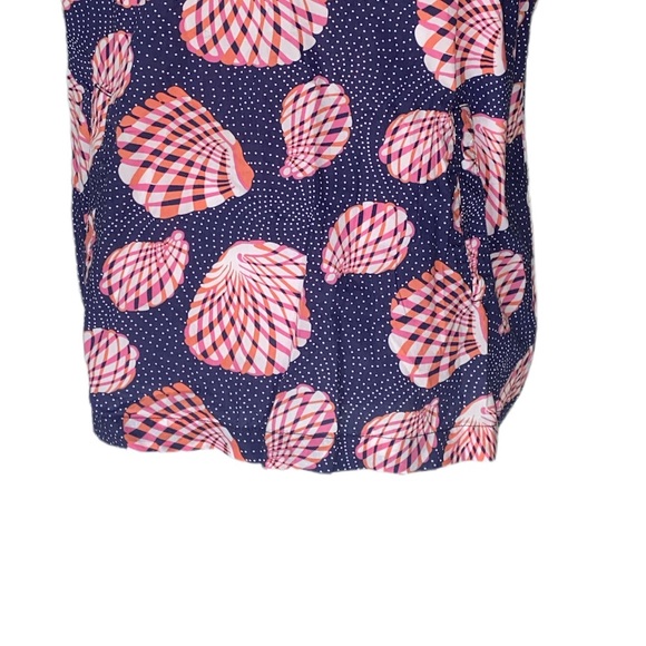 Lilly Pulitzer Hannah Tie Front Keyhole Top in Great Escape Print - L - Picture 3 of 11